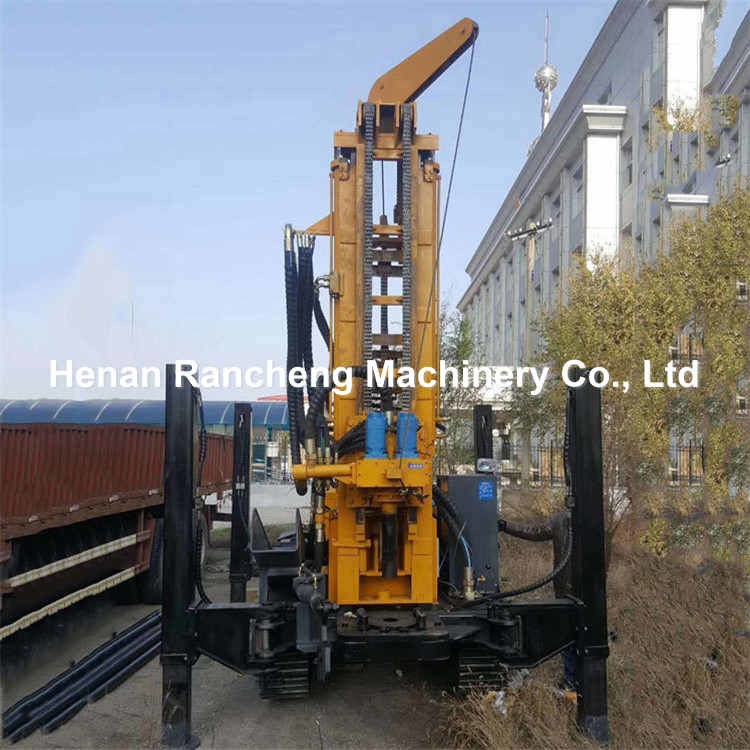 เครื่องเจาะบ่อน้ําน้ําแบบไฮดรอลิก ขนาด 260m Deep Crawler Mounted