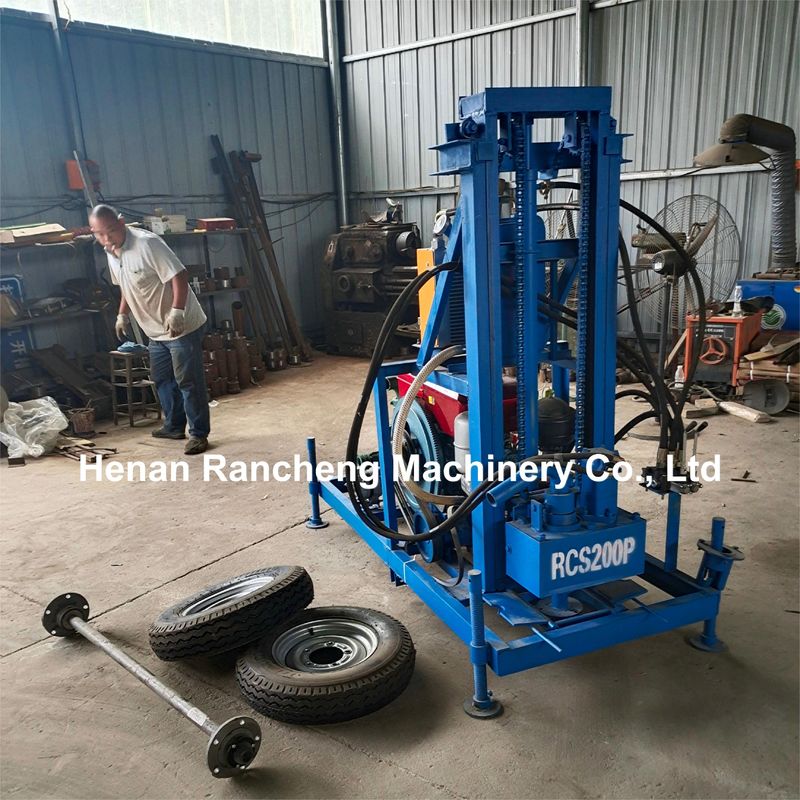 เครื่องเจาะหุบพกพา Rotary 22HP ไดเซล ไฮดรอลิก เครื่องเจาะหุบขนาดเล็ก