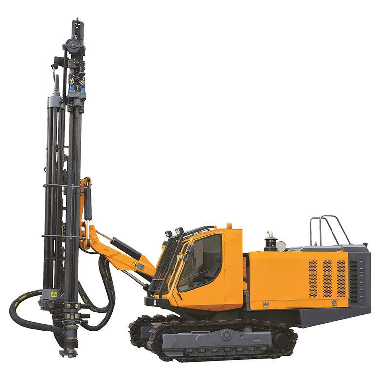 เครื่องเจาะหินชนิด Crawler DTH เครื่องเจาะ 32m ความลึกเจาะ 242KW เครื่องยนต์ Cummins