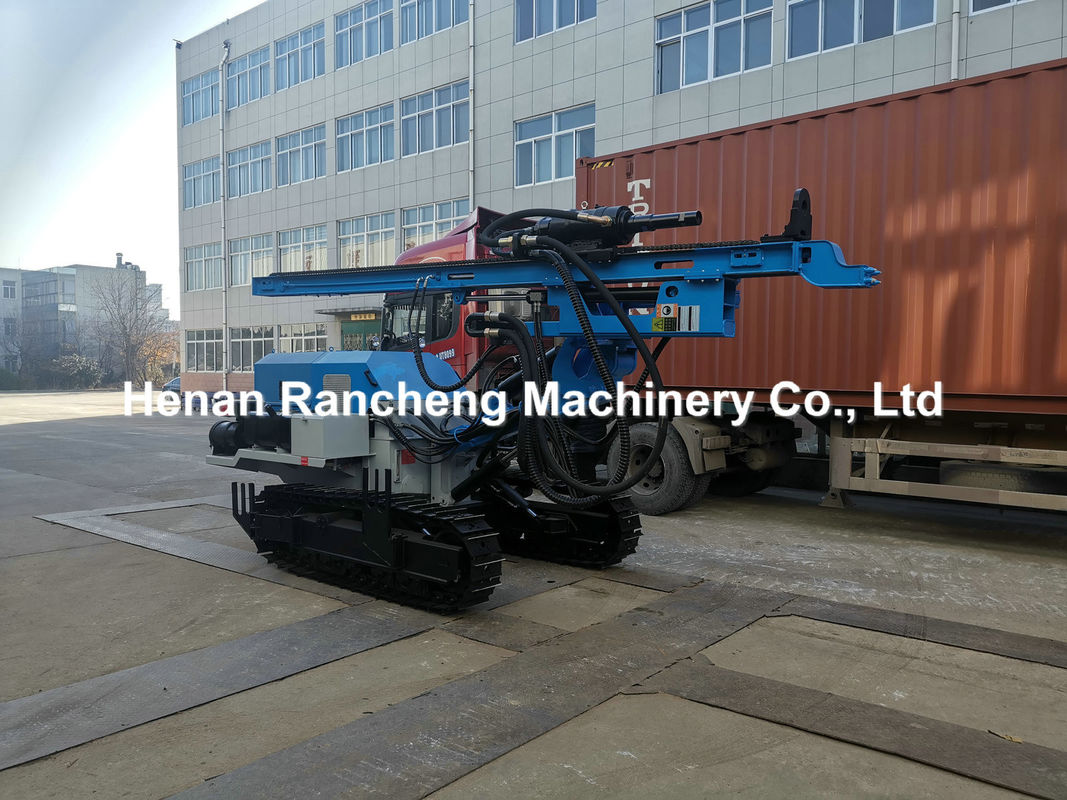 56kw Down The Hole DTH Drilling Rig Machine 62m ความลึกของเจาะ 115 - 150mm กว้างของเจาะ