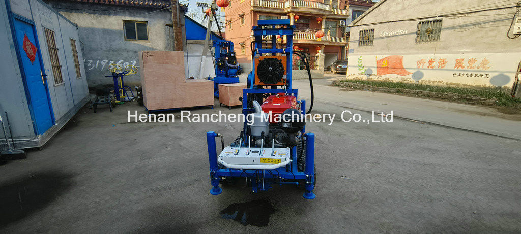 การใช้งานง่าย RCS200C ยาง Crawler พกพาเครื่องเจาะด้วยความลึก 150m กว้าง 450mm