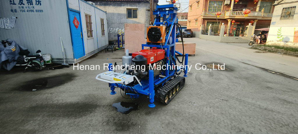 การใช้งานง่าย RCS200C ยาง Crawler พกพาเครื่องเจาะด้วยความลึก 150m กว้าง 450mm