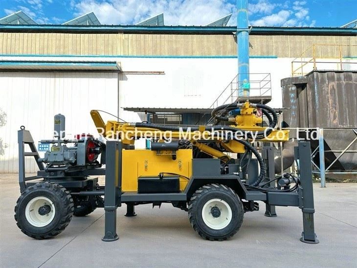 เครื่องเจาะรูที่ขับเคลื่อน 4 ล้อ ความลึก 220 เมตร พร้อมเครื่องยนต์แรงสูง 65KW