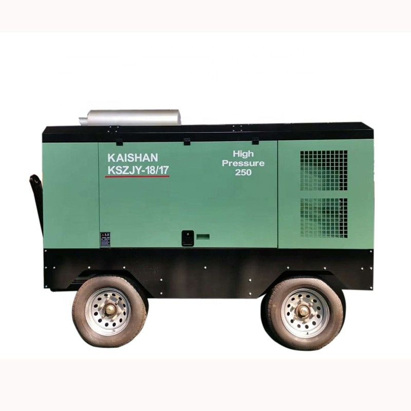 18m3/Min การส่ง 1.7Mpa ความดันเจาะประเภทอากาศ เครื่องปรับอากาศ 80L ความจุน้ํามัน