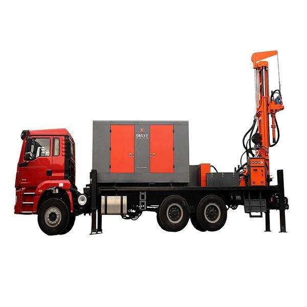 ความลึกการเจาะ 200m เครื่องเจาะบ่อน้ํา 118HP Cummins 115 - 350mm Bore Dia