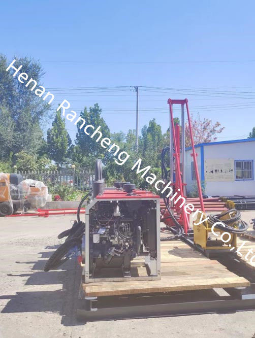 100-240RPM Winch ความเร็วหมุนเรียง เรือเจาะแกนขนาดเล็ก อุปกรณ์เจาะแกนพกพาสําหรับเจาะแรง