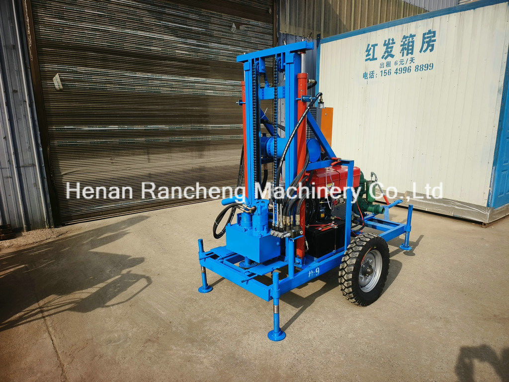 เครื่องเจาะบ่อน้ําแบบพกพาที่มีประสิทธิภาพสูง ความลึก 150m & กว้างหลุมเจาะ 450mm