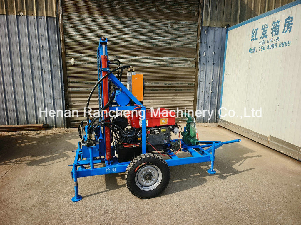 เครื่องเจาะบ่อน้ําแบบพกพาที่มีประสิทธิภาพสูง ความลึก 150m & กว้างหลุมเจาะ 450mm