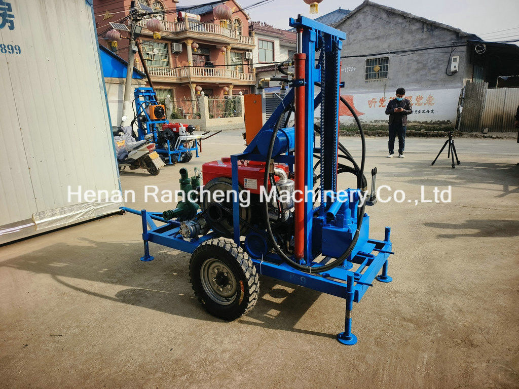 เครื่องเจาะบ่อน้ําแบบพกพาที่มีประสิทธิภาพสูง ความลึก 150m & กว้างหลุมเจาะ 450mm