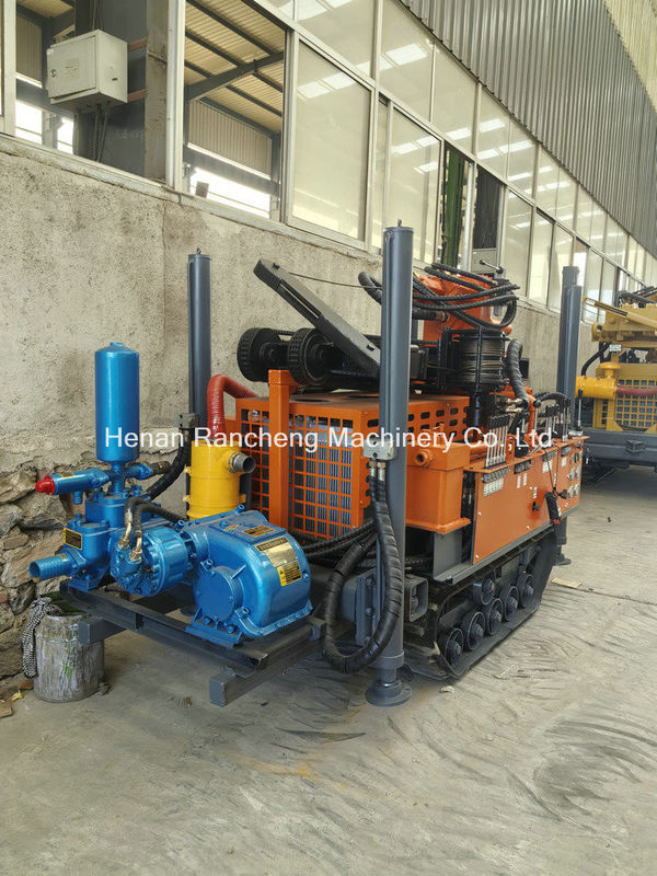 เครื่องเจาะบ่อน้ําขนาด 180 เมตร มินิครอลเลอร์ พร้อมเครื่องยูชาย 77.3KW สําหรับเจาะหลุม