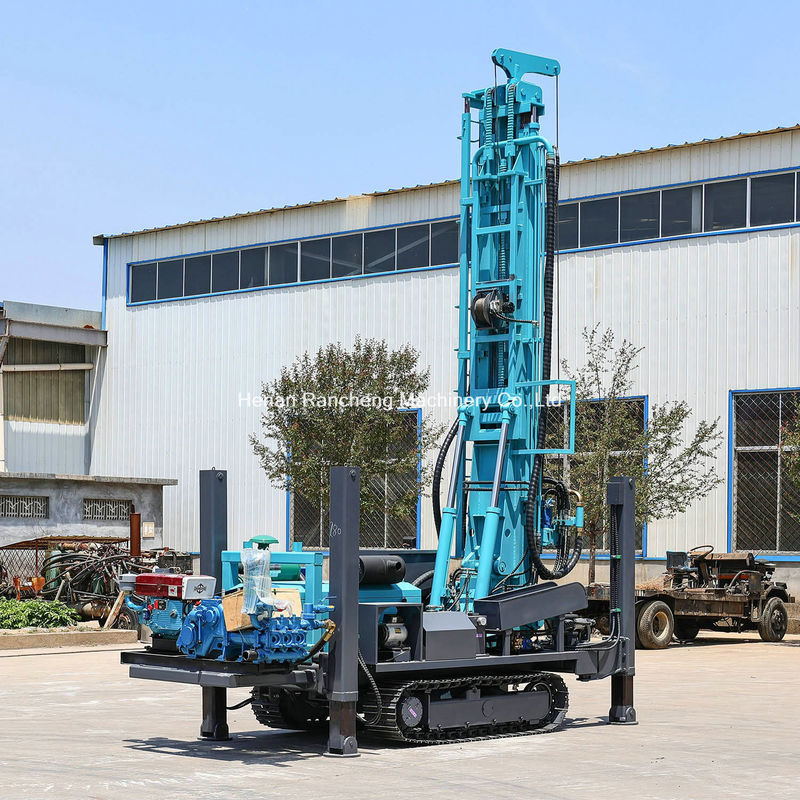 เครื่องเจาะบ่อน้ําขนาด 350 เมตร ที่ติดเครื่องขบวนด้วยเครื่องยูชาย 91KW