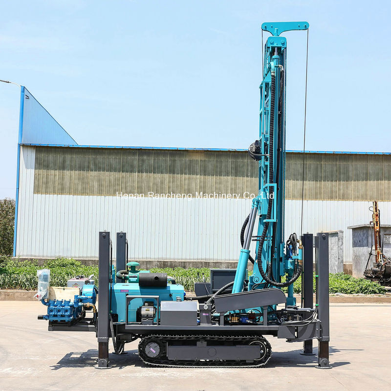 เครื่องเจาะบ่อน้ําขนาด 350 เมตร ที่ติดเครื่องขบวนด้วยเครื่องยูชาย 91KW