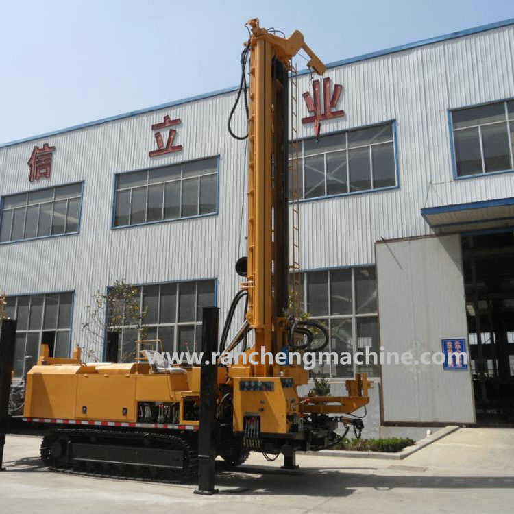 RCF800C เครื่องเจาะ 800m เครื่องเจาะ Cummins เครื่องยนต์ Steel Crawler Type