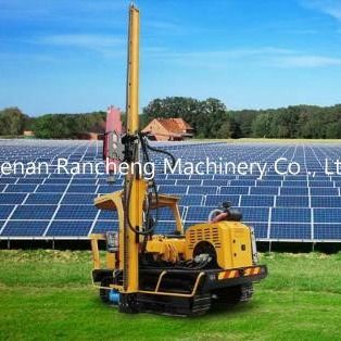 เครื่องขับไฟฟ้าพลังแสงอาทิตย์ พร้อมเครื่อง 39KW ความลึกการเจาะ 170 ซม ความสูงการเจาะ 2600 มม