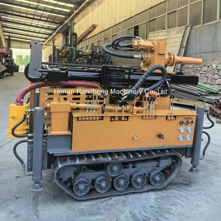 เครื่องเจาะบ่อน้ําแบบไฮดรอลิก ความลึก 150m กว้าง 90-300mm ด้วยแรงยก 12T