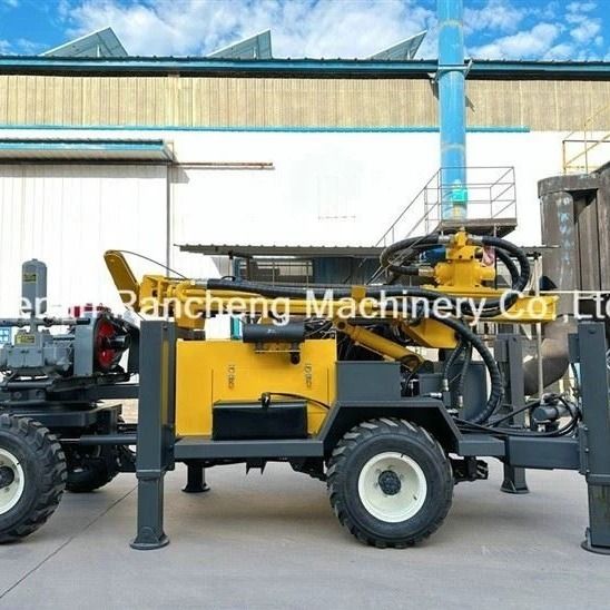 อุปกรณ์เจาะบ่อน้ําขนาด 220 เมตร พร้อมเครื่อง Quanchai ขนาด 65KW และแรงยก 13T