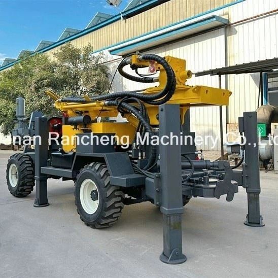 อุปกรณ์เจาะบ่อน้ําขนาด 220 เมตร พร้อมเครื่อง Quanchai ขนาด 65KW และแรงยก 13T
