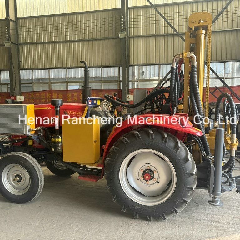 200/260m 254mm แทรคเตอร์ติด 4 ล้อ เครื่องเจาะบ่อน้ําขนาดใหญ่