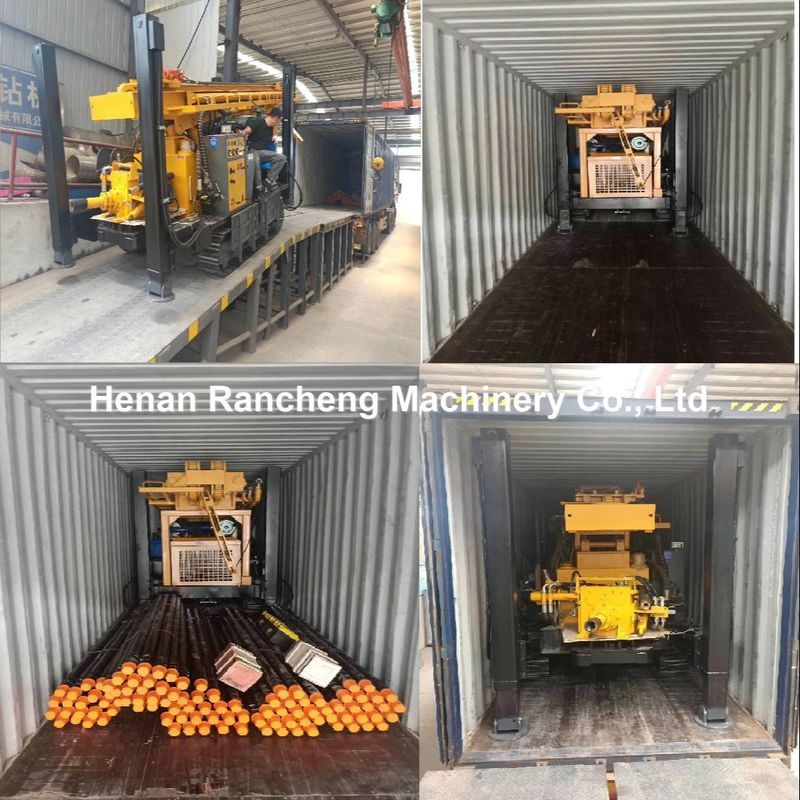 680m อัตโนมัติ Crawler จัดเครื่องยนต์ดีเซล ช่องเจาะ DTH เครื่องเจาะบ่อน้ํา Pneumatic