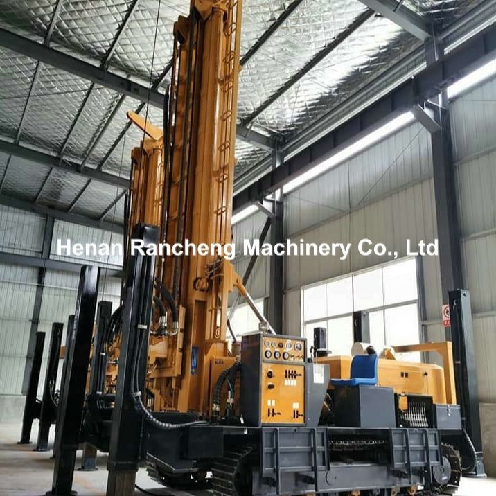 เครื่องเจาะบ่อน้ําน้ําแบบพนูเมติก ความลึก 800m พร้อมเครื่องปัดอากาศ หรือปั๊มดิน