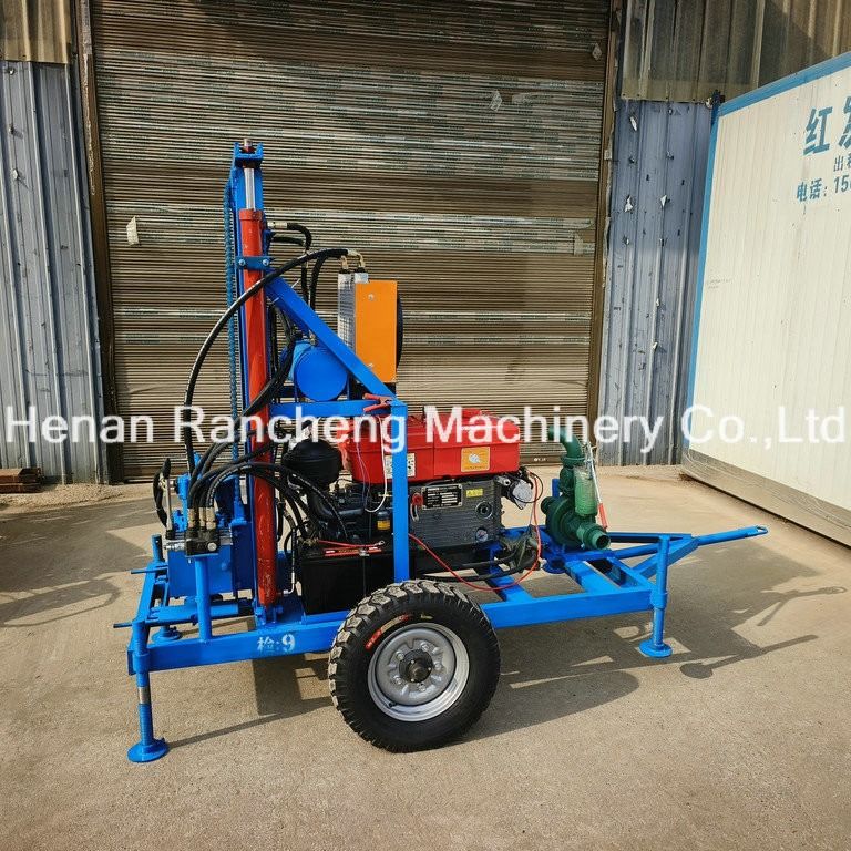 เครื่องเจาะหุบพกพา Rotary 22HP ไดเซล ไฮดรอลิก เครื่องเจาะหุบขนาดเล็ก