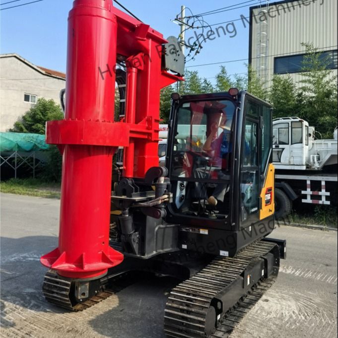 RCQ-10C มินิ ไฮดรอลิก รอตตารี พีลิ่งริก Kubota เครื่องดีเซล ซานี่ Excavator Chassis