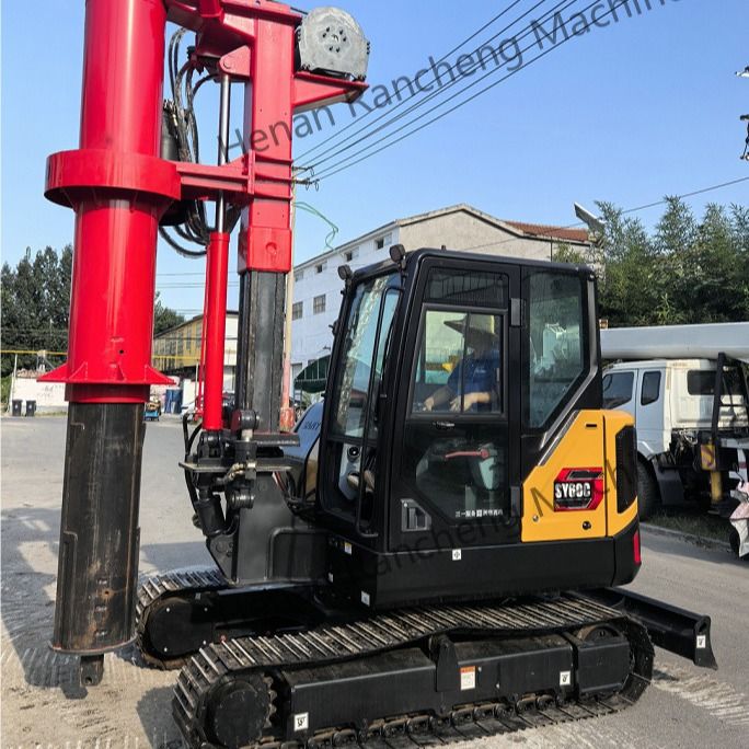 RCQ-10C มินิ ไฮดรอลิก รอตตารี พีลิ่งริก Kubota เครื่องดีเซล ซานี่ Excavator Chassis