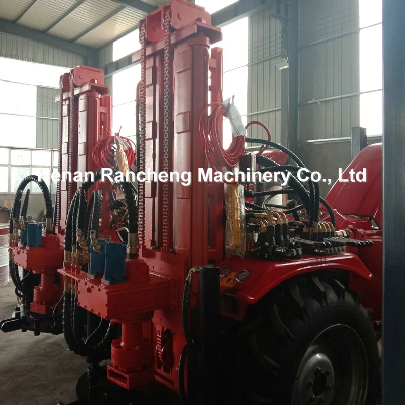 เครื่องเจาะบ่อน้ําที่ติดรถยนต์ 200 เมตร ด้วยความดันอากาศ 1.7 - 2.5