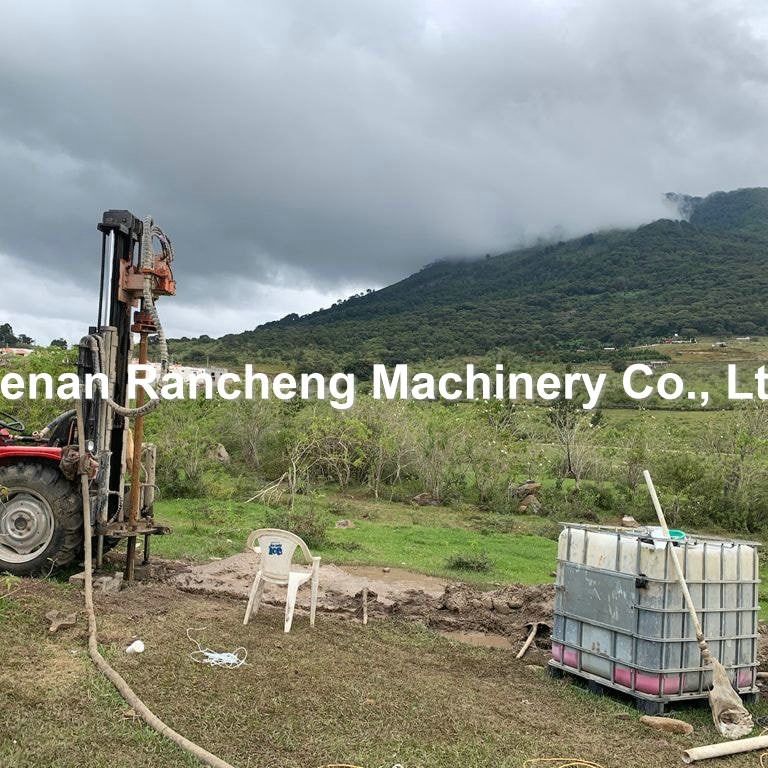 เครื่องเจาะบ่อน้ําน้ําลึกที่ติดกับแทรกเตอร์ 200 เมตร เครื่องเจาะบ่อน้ําน้ําลึก 45HP เครื่องยนต์ดีเซล เครื่องเจาะบ่อน้ําไฮดรอลิก