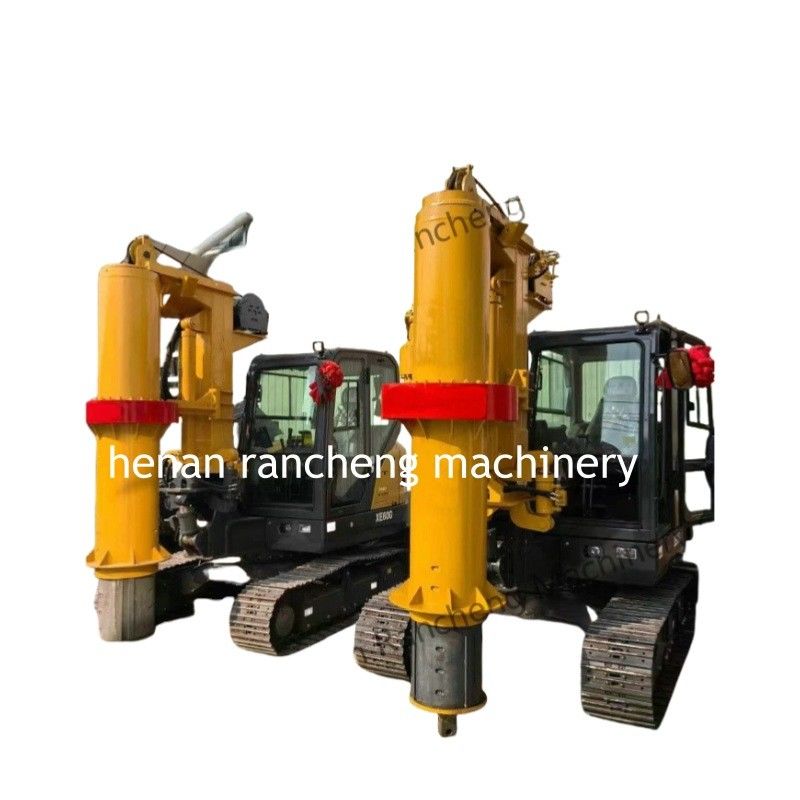 RCQ-10C มินิ ไฮดรอลิก รอตตารี พีลิ่งริก Kubota เครื่องดีเซล ซานี่ Excavator Chassis