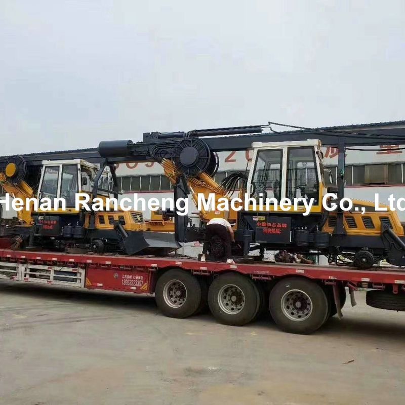 500-1500 มิลลิเมตร มุมมองล้อประเภท Auger Piling Rig สําหรับ 30-50 r / Min ความเร็วหมุนของหัวแรง