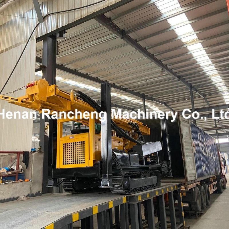 เครื่องเจาะน้ําลึก 600m เครื่องเจาะเครื่องยนต์ดีเซล เครื่องเจาะ RCF600C DTH เครื่องเจาะเหมืองแร่