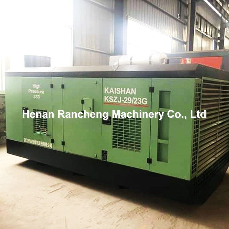 29m3/Min (1025cfm) เครื่องปรับอากาศ ความจุอากาศ:1036CFM ความดันทํางาน:23bar 400HP Yuchai Engine
