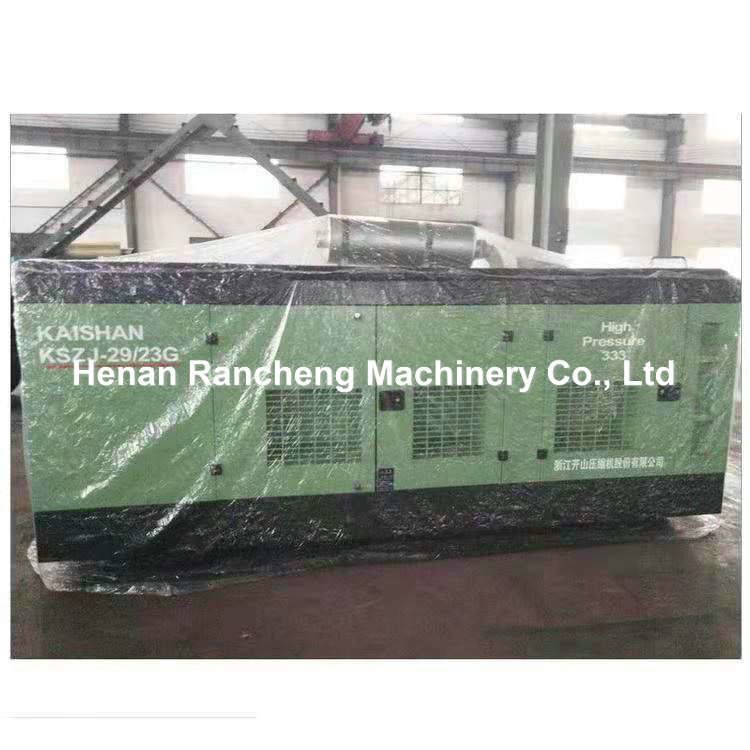 1107CFM 25bBar เครื่องปั่นเครื่องยนต์ดีเซล เครื่องปรับอากาศพกพา สําหรับความดัน 2.5-1.8 Mpa