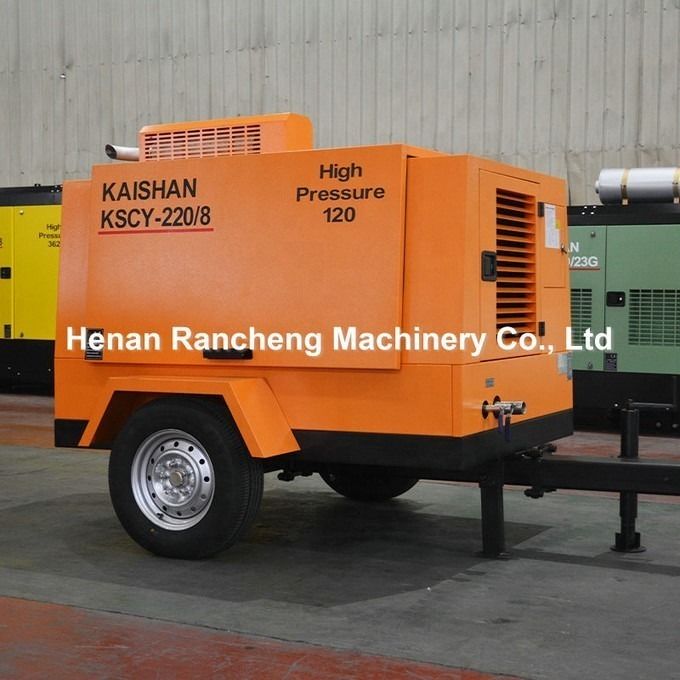 1400kg พกพา ไดเซลสกรู เครื่องปรับอากาศ 55KW สําหรับระยะการปรับอากาศเพียงครั้งเดียว