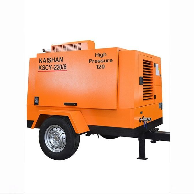 1400kg พกพา ไดเซลสกรู เครื่องปรับอากาศ 55KW สําหรับระยะการปรับอากาศเพียงครั้งเดียว