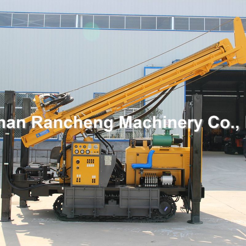 ความลึกการเจาะ 350m 91KW Yuchai Engine เครื่องเจาะบ่อน้ํา 22T แรงยก