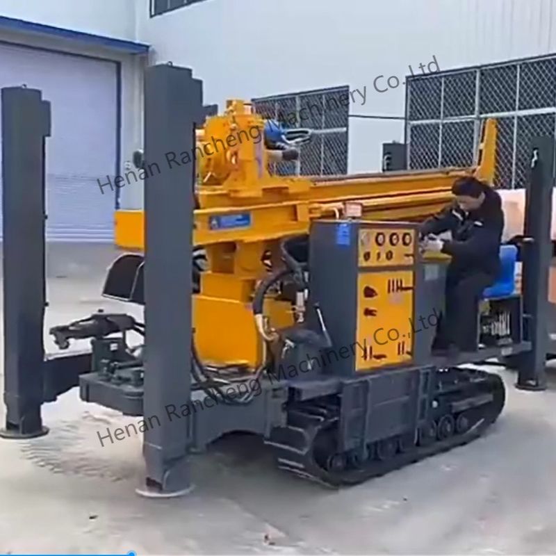 ความลึกการเจาะ 350m 91KW Yuchai Engine เครื่องเจาะบ่อน้ํา 22T แรงยก