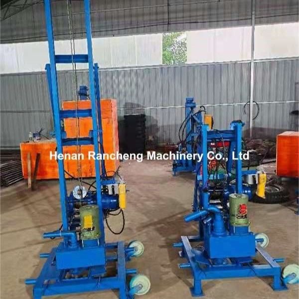 เครื่องเจาะบ่อน้ําแบบพกพาไฟฟ้าลึก 100 เมตร พร้อมเครื่องยนต์ 22 HP ความจุสูงสุด 40 กิโลกรัม