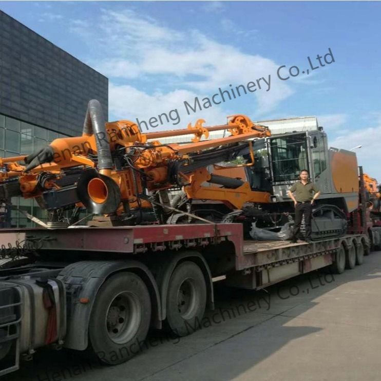อัตโนมัติ Integrated ไฮดรอลิก DTH ระเบิดหลุมเจาะ Rig สําหรับ Yuchai YC6J220 162 KW