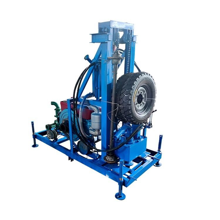 เครื่องเจาะบ่อน้ํา 150m 16.2Kw ไดเซล เครื่องเจาะบ่อน้ําแบบพกพา
