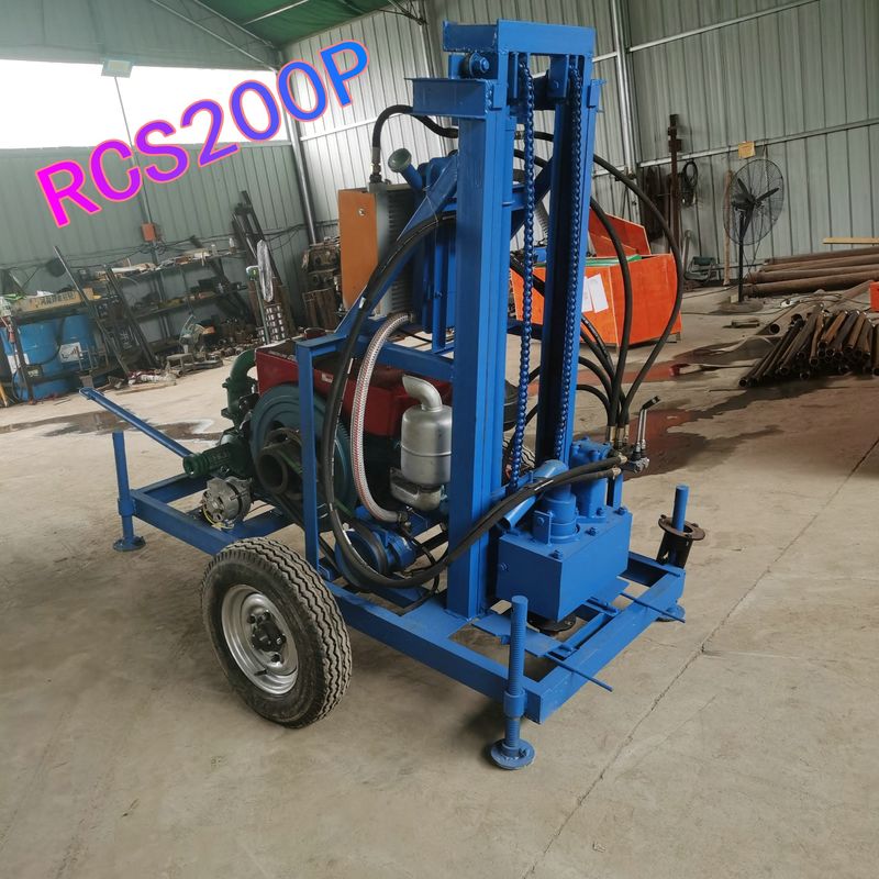เครื่องเจาะบ่อน้ํา 150m 16.2Kw ไดเซล เครื่องเจาะบ่อน้ําแบบพกพา