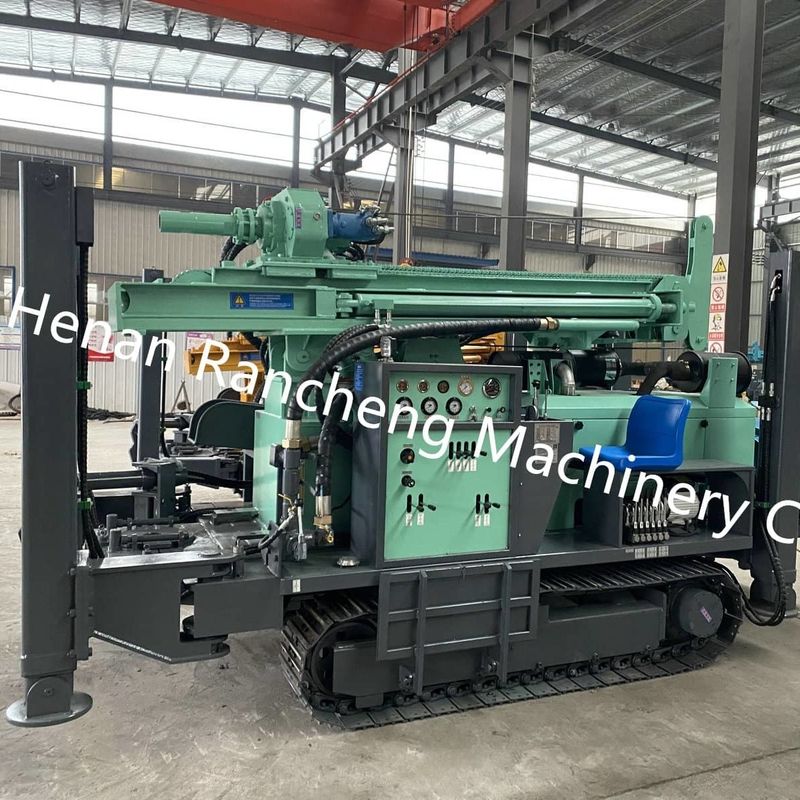 แท่นขุดเจาะ DTH สำหรับบ่อน้ำลึก ความลึก 350 เมตร เครื่องจักรทำงานด้วยระบบไฮดรอลิกเต็มรูปแบบ