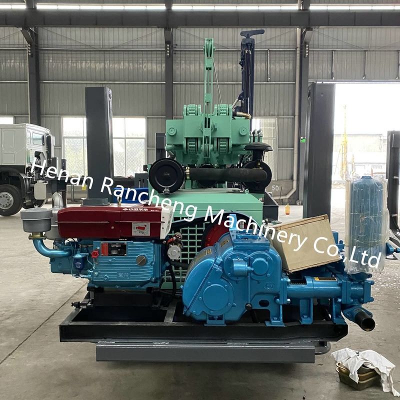 แท่นขุดเจาะ DTH สำหรับบ่อน้ำลึก ความลึก 350 เมตร เครื่องจักรทำงานด้วยระบบไฮดรอลิกเต็มรูปแบบ
