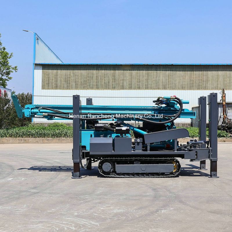 เครื่องเจาะบ่อน้ําขนาด 400 เมตรแบบ crawler แบบไฮดรอลิกเต็ม 140 - 350 มม