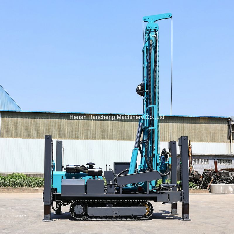 เครื่องเจาะบ่อน้ําขนาด 400 เมตรแบบ crawler แบบไฮดรอลิกเต็ม 140 - 350 มม