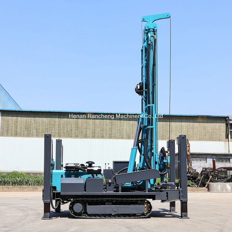 เครื่องเจาะบ่อน้ําขนาด 400 เมตรแบบ crawler แบบไฮดรอลิกเต็ม 140 - 350 มม