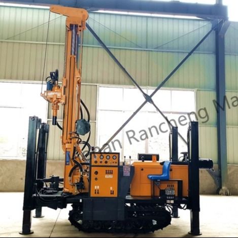 เครื่องเจาะบ่อน้ําขนาด 400 เมตรแบบ crawler แบบไฮดรอลิกเต็ม 140 - 350 มม