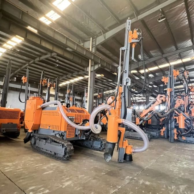 แท่นขุดเจาะแบบแยกส่วน (DTH) สำหรับงานไฮดรอลิกบนพื้นผิว สำหรับแรงบิดหมุน 3200 นิวตันเมตร