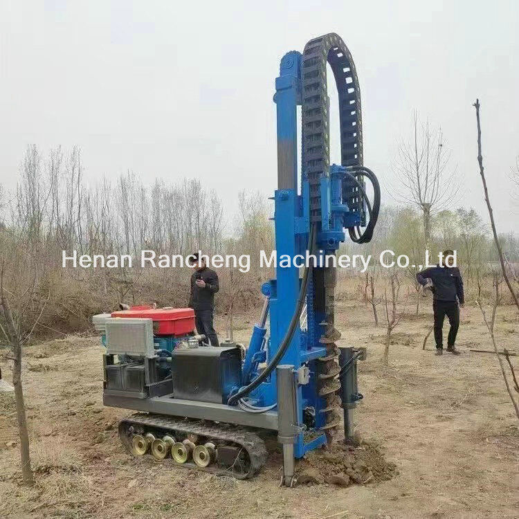 RCKM-30S Hydraulic Pile Driver with 30HP Diesel Engine for 50-300mm Drilling Diameter and 30m Depth Mini Pile Drilling Rig